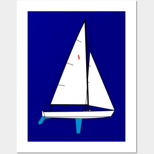 Lightning Sailboat Posters and Art